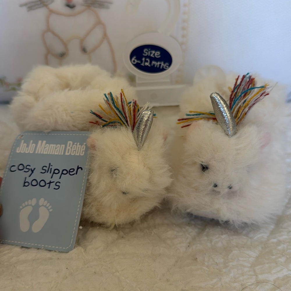 Baby Jojo Maman Bébé unicorn boots/slippers